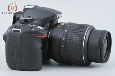【中古】Nikon ニコン D5200 18-55 VR レンズキット ブラック シャッター回数僅少