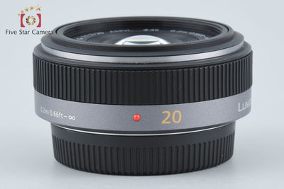 【中古】Panasonic パナソニック LUMIX G 20mm f/1.7 ASPH. H-H020