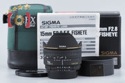 【中古】SIGMA シグマ 15mm f/2.8 D EX FISHEYE ニコン用 元箱付き