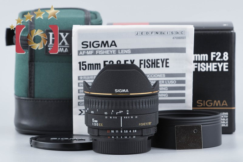 【中古】SIGMA シグマ 15mm f/2.8 D EX FISHEYE ニコン用 元箱付き