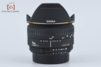 【中古】SIGMA シグマ 15mm f/2.8 D EX FISHEYE ニコン用 元箱付き