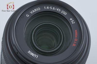 【中古】Panasonic パナソニック LUMIX G VARIO 45-200mm f/4-5.6 MEGA O.I.S. H-FS045200