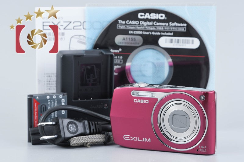 【中古】Casio カシオ EXILIM ZOOM EX-Z2000 レッド コンパクトデジタルカメラ
