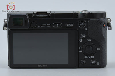 【中古】SONY ソニー α6000 ILCE-6000 ブラック パワーズームレンズキット シャッター回数僅少 多言語対応