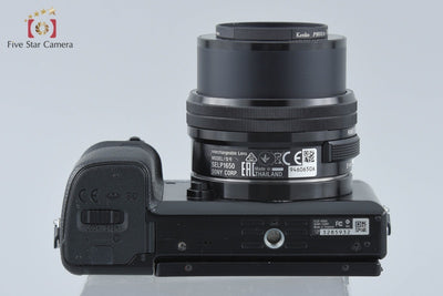 【中古】SONY ソニー α6000 ILCE-6000 ブラック パワーズームレンズキット シャッター回数僅少 多言語対応