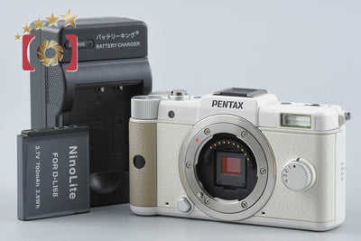 【中古】PENTAX ペンタックス Q ホワイト ミラーレス一眼カメラ シャッター回数僅少