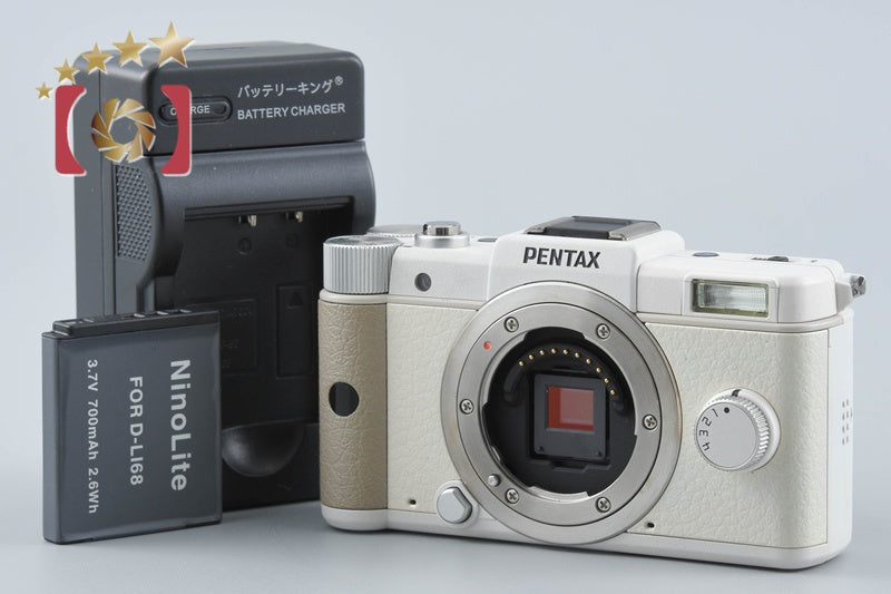【中古】PENTAX ペンタックス Q ホワイト ミラーレス一眼カメラ シャッター回数僅少