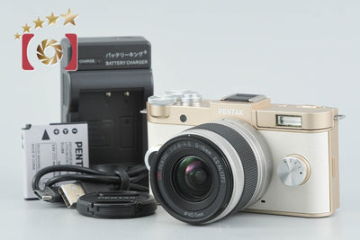 【中古】PENTAX ペンタックス Q-S1 ゴールド x クリーム ズームレンズキット シャッター回数僅少