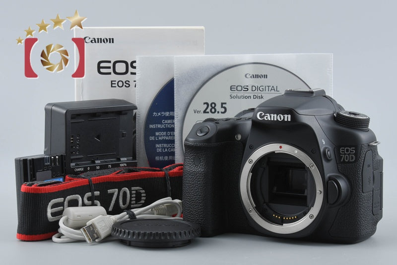 【中古】Canon キヤノン EOS 70D デジタル一眼レフカメラ シャッター回数僅少