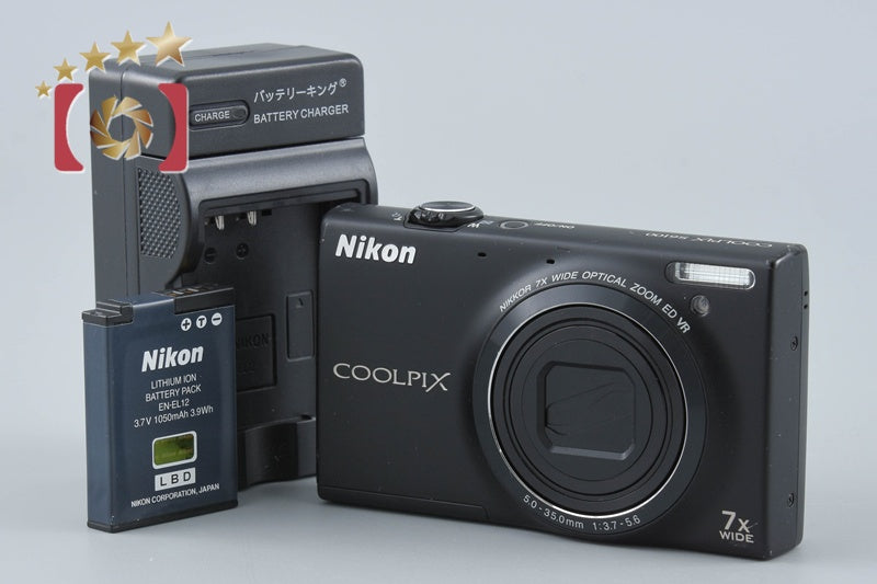 【中古】Nikon ニコン COOLPIX S6100 ノーブルブラック コンパクトデジタルカメラ