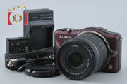 【中古】Panasonic パナソニック LUMIX DMC-GF3 センシュアルブラウン + G VARIO 14-42mm f/3.5-5.6 ASPH. MEGA O.I.S. H-FS014042 シャッター回数僅少