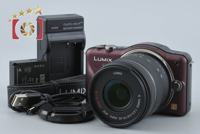【中古】Panasonic パナソニック LUMIX DMC-GF3 センシュアルブラウン + G VARIO 14-42mm f/3.5-5.6 ASPH. MEGA O.I.S. H-FS014042 シャッター回数僅少