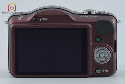 【中古】Panasonic パナソニック LUMIX DMC-GF3 センシュアルブラウン + G VARIO 14-42mm f/3.5-5.6 ASPH. MEGA O.I.S. H-FS014042 シャッター回数僅少