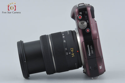 【中古】Panasonic パナソニック LUMIX DMC-GF3 センシュアルブラウン + G VARIO 14-42mm f/3.5-5.6 ASPH. MEGA O.I.S. H-FS014042 シャッター回数僅少