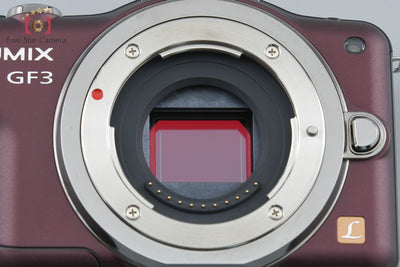 【中古】Panasonic パナソニック LUMIX DMC-GF3 センシュアルブラウン + G VARIO 14-42mm f/3.5-5.6 ASPH. MEGA O.I.S. H-FS014042 シャッター回数僅少