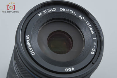 【中古】OLYMPUS オリンパス M.ZUIKO DIGITAL ED 40-150mm f/4-5.6 R ブラック