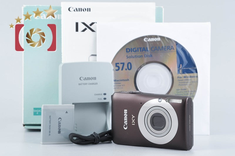 【中古】Canon キヤノン IXY 200F ブラウン コンパクトデジタルカメラ 元箱付き