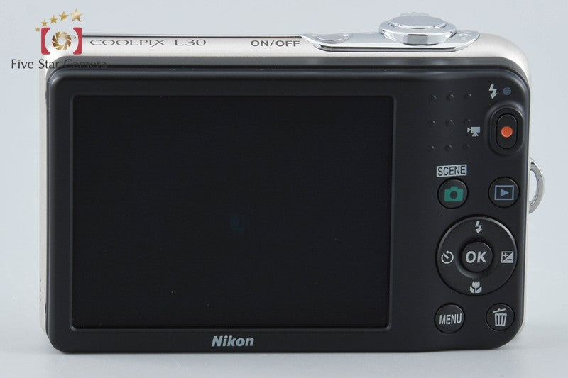 中古】Nikon ニコン COOLPIX L30 シルバー コンパクトデジタルカメラ