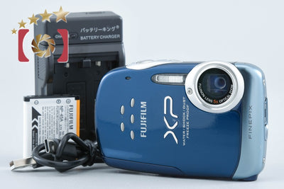 【中古】FUJIFILM 富士フイルム FINEPIX XP10 ブルー コンパクトデジタルカメラ