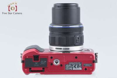 【中古】OLYMPUS オリンパス PEN Lite E-PL2 14-42 レンズキット レッド シャッター回数僅少