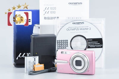 【中古】OLYMPUS オリンパス μ1020 ローズピンク コンパクトデジタルカメラ 元箱付き