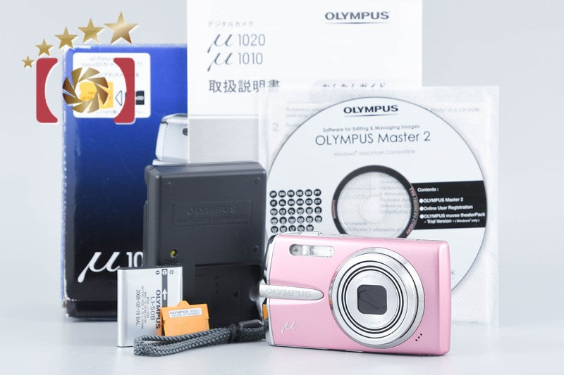 【中古】OLYMPUS オリンパス μ1020 ローズピンク コンパクトデジタルカメラ 元箱付き