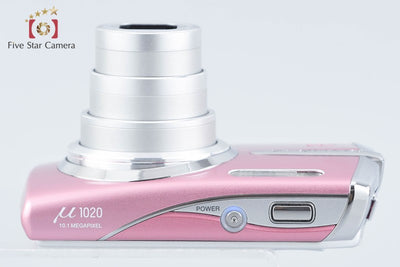 【中古】OLYMPUS オリンパス μ1020 ローズピンク コンパクトデジタルカメラ 元箱付き