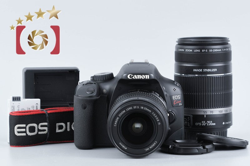 【中古】Canon キヤノン EOS Kiss X4 ダブルズームキット