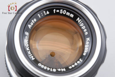 【中古】Nikon ニコン NIKKOR-S Auto 50mm f/1.4 Ai改