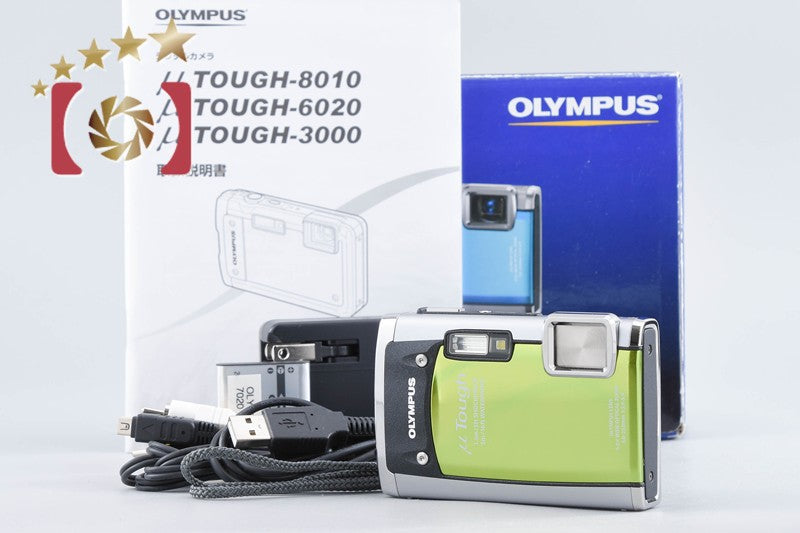 【中古】OLYMPUS オリンパス μ TOUGH-6020 グリーン コンパクトデジタルカメラ 元箱付き