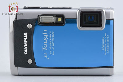 【中古】OLYMPUS オリンパス μ TOUGH-6020 ブルー コンパクトデジタルカメラ 元箱付き