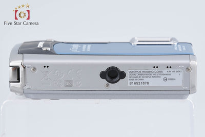 【中古】OLYMPUS オリンパス μ TOUGH-6020 ブルー コンパクトデジタルカメラ 元箱付き