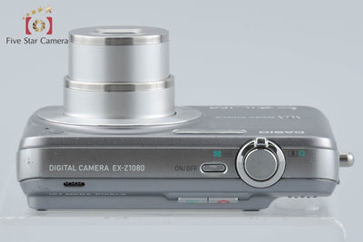【中古】Casio カシオ EXILIM ZOOM EX-Z1080 グレー コンパクトデジタルカメラ