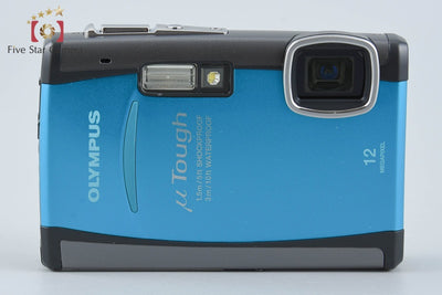 【中古】OLYMPUS オリンパス μ TOUGH-6010 ブルー コンパクトデジタルカメラ 元箱付き