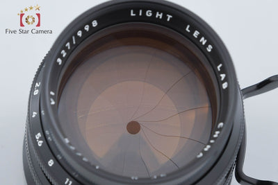 【中古】LIGHT LENS LAB ライトレンズラボ M SP II 75mm f/2 ブラック ライカMマウント 元箱付き