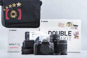 【中古】Canon キヤノン EOS Kiss X8i ダブルズームキット シャッター回数僅少 元箱付き
