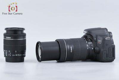 【中古】Canon キヤノン EOS Kiss X8i ダブルズームキット シャッター回数僅少 元箱付き