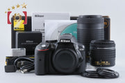 【中古】Nikon ニコン D5300 AF-P ダブルズームキット ブラック 元箱付き