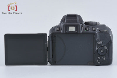 【中古】Nikon ニコン D5300 AF-P ダブルズームキット ブラック 元箱付き