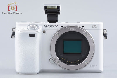 【中古】SONY ソニー α6000 ILCE-6000 ホワイト パワーズームレンズキット シャッター回数僅少 多言語対応
