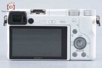 【中古】SONY ソニー α6000 ILCE-6000 ホワイト パワーズームレンズキット シャッター回数僅少 多言語対応