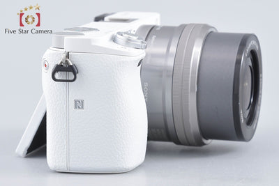 【中古】SONY ソニー α6000 ILCE-6000 ホワイト パワーズームレンズキット シャッター回数僅少 多言語対応