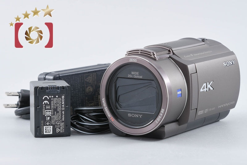 【中古】SONY ソニー HANDYCAM FDR-AX45 ブロンズブラウン ビデオカメラ 多言語対応