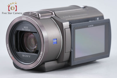 【中古】SONY ソニー HANDYCAM FDR-AX45 ブロンズブラウン ビデオカメラ 多言語対応