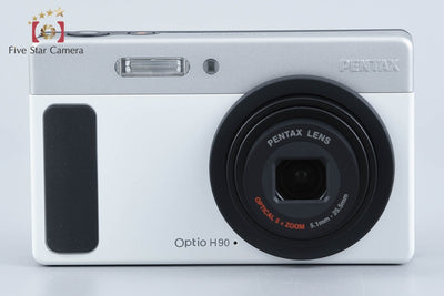 【中古】PENTAX ペンタックス Optio H90 セラミックホワイト コンパクトデジタルカメラ 元箱付き