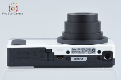 【中古】PENTAX ペンタックス Optio H90 セラミックホワイト コンパクトデジタルカメラ 元箱付き