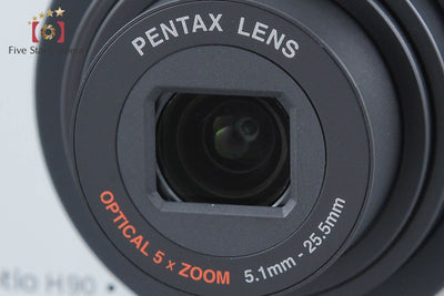【中古】PENTAX ペンタックス Optio H90 セラミックホワイト コンパクトデジタルカメラ 元箱付き