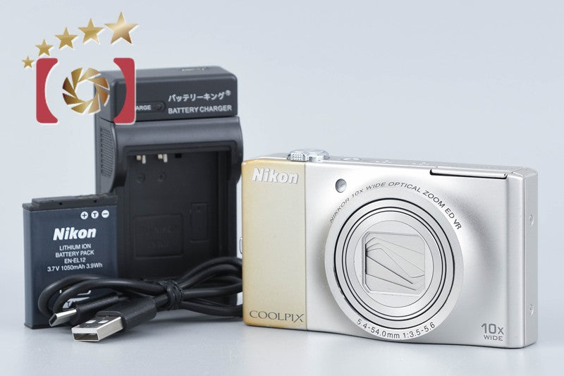 【中古】Nikon ニコン COOLPIX S8000 シャンパンシルバー コンパクトデジタルカメラ