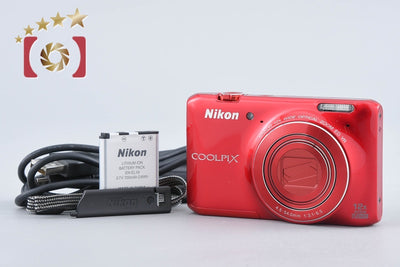 【中古】Nikon ニコン COOLPIX S6400 グロッシーレッド コンパクトデジタルカメラ