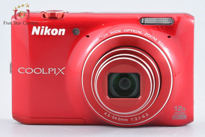【中古】Nikon ニコン COOLPIX S6400 グロッシーレッド コンパクトデジタルカメラ